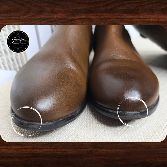 Aldo Women's Aoadien Cognac Low Heel Boots Size 8 - Picture 6 of 10